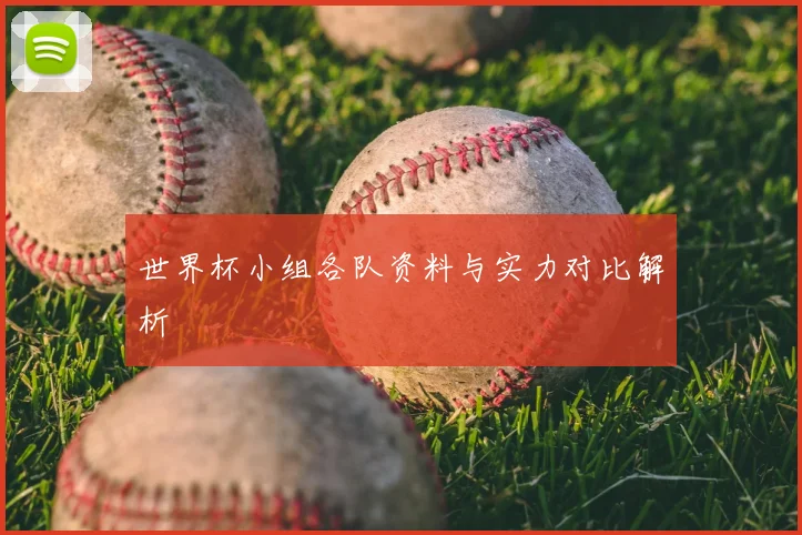 世界杯小组各队资料与实力对比解析